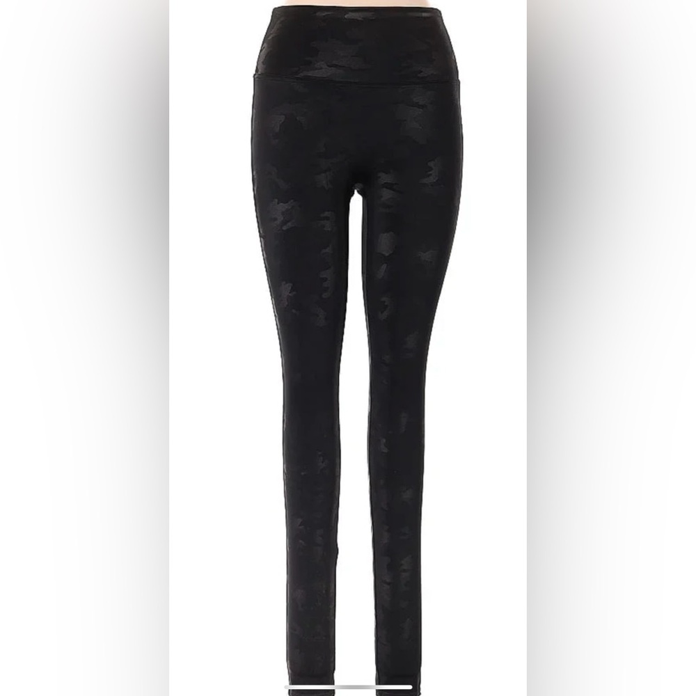 Spanx Camo Faux Leather Leggings